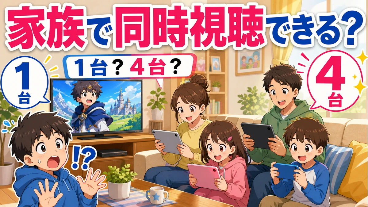 dアニメストアが家族で同時に見れない理由と直し方