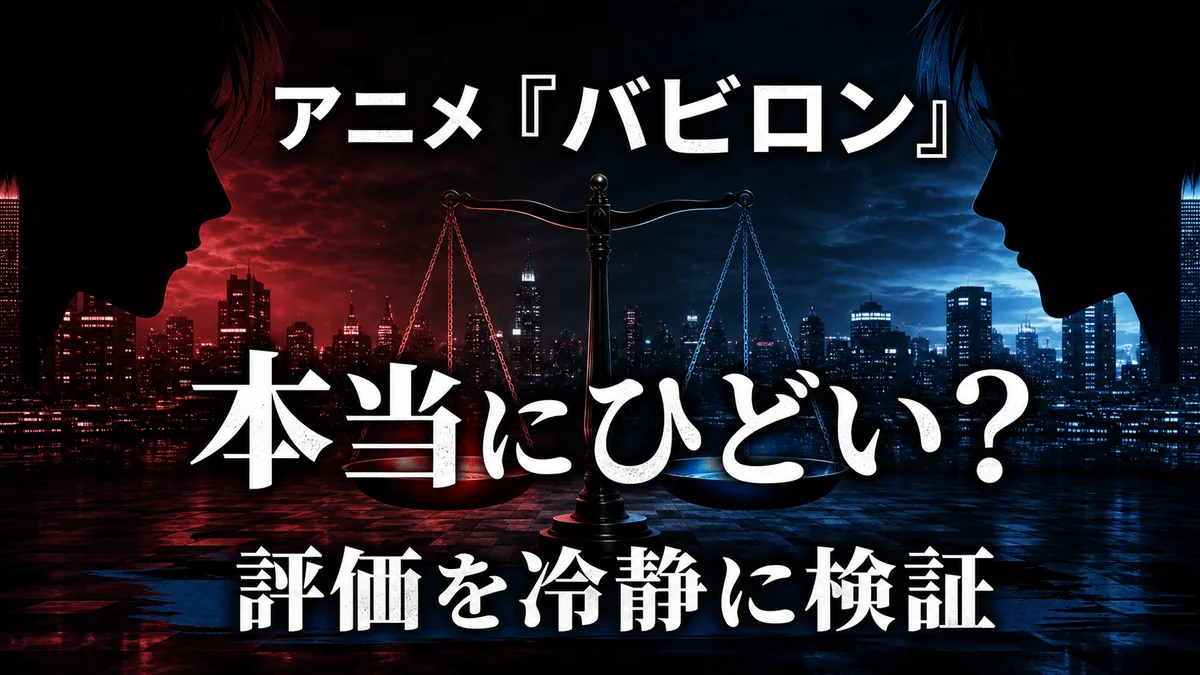 アニメ バビロンは本当にひどいのか評価を冷静に検証