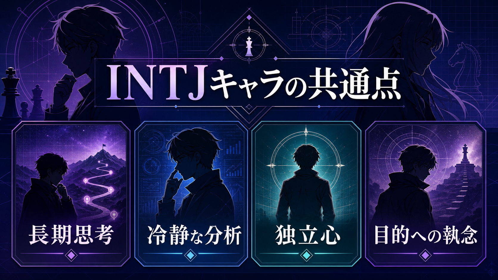 INTJキャラの共通点を示すimage2画像