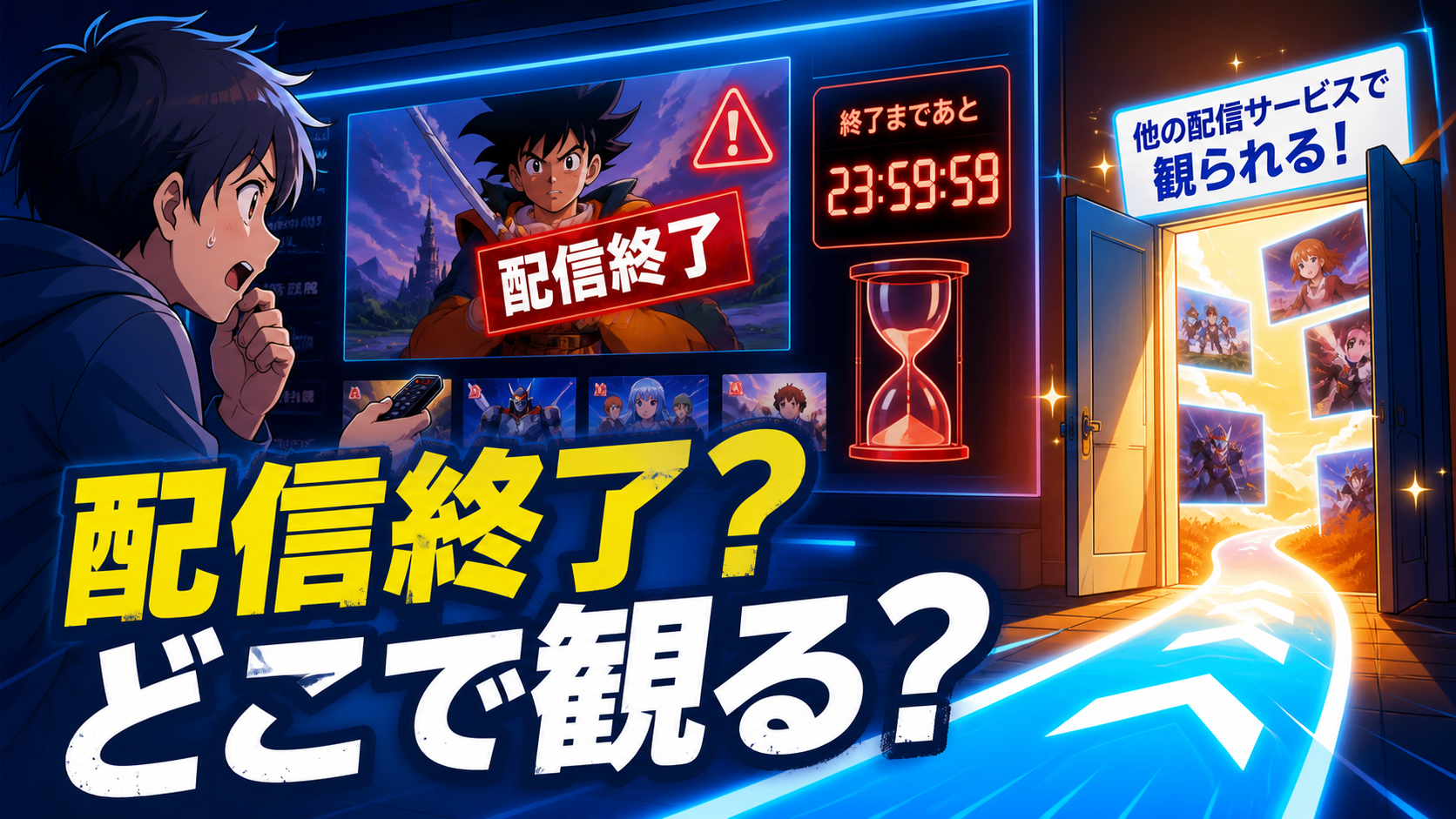配信終了した平成アニメの視聴先を探すアイキャッチ
