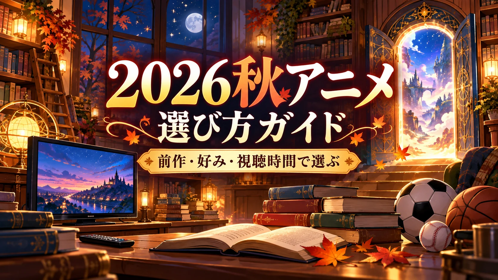 2026年秋アニメを前作、好み、視聴時間で選ぶガイド